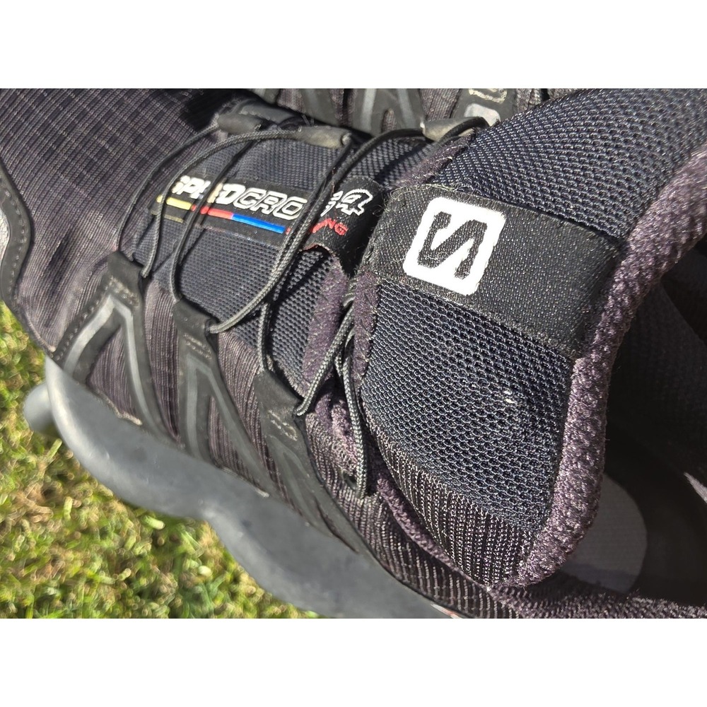 Salomon Speedcross 4 Men Black Trail Running Shoes Hiking Sneakers - Picture 8 of 11